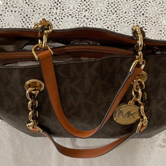 Michael Kors totes/shoulder brown canvas - Picture 6 of 6
